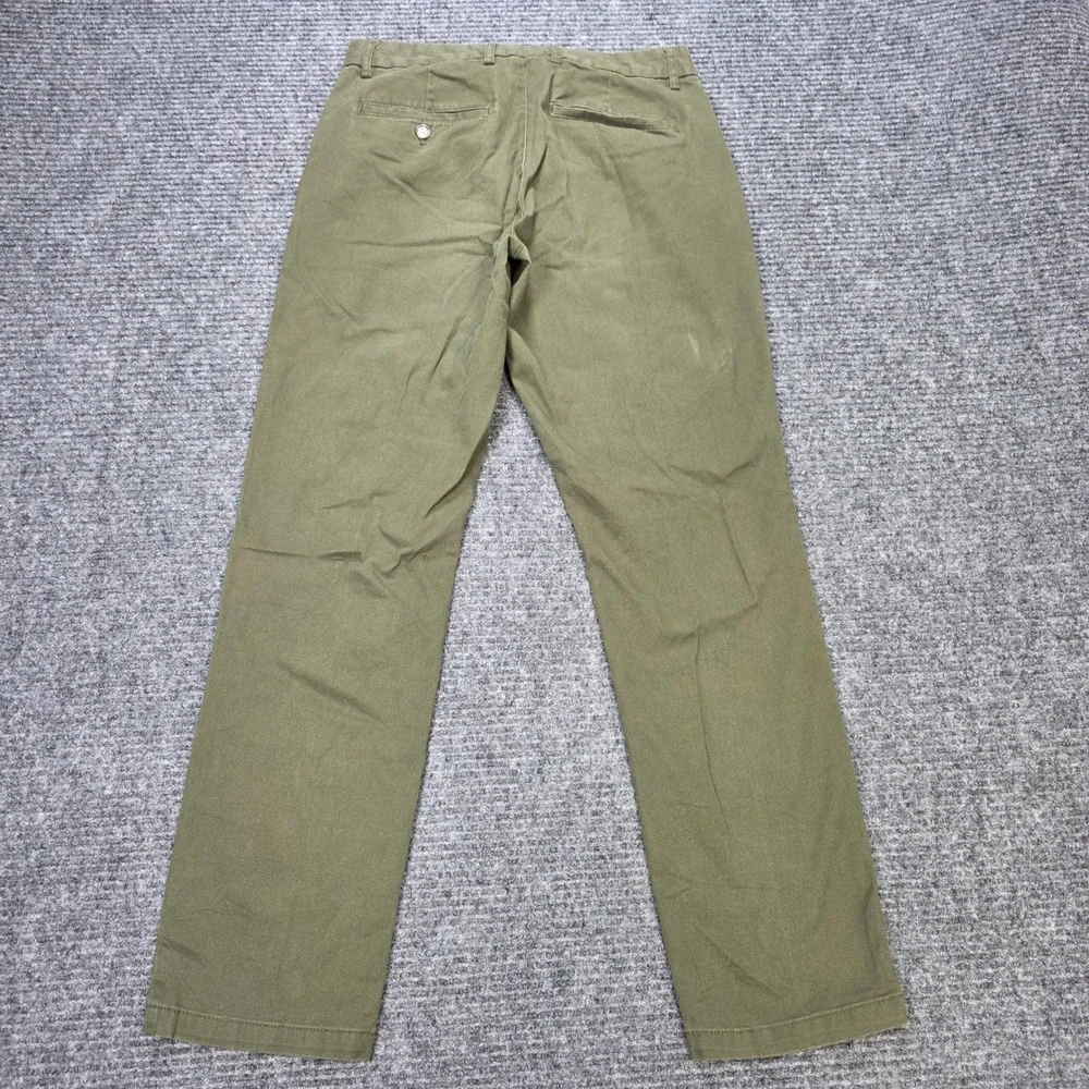 Old Navy Slim Built-In Flex Chino Pants Men's Size 28x30‎ Olive Green Stretch
